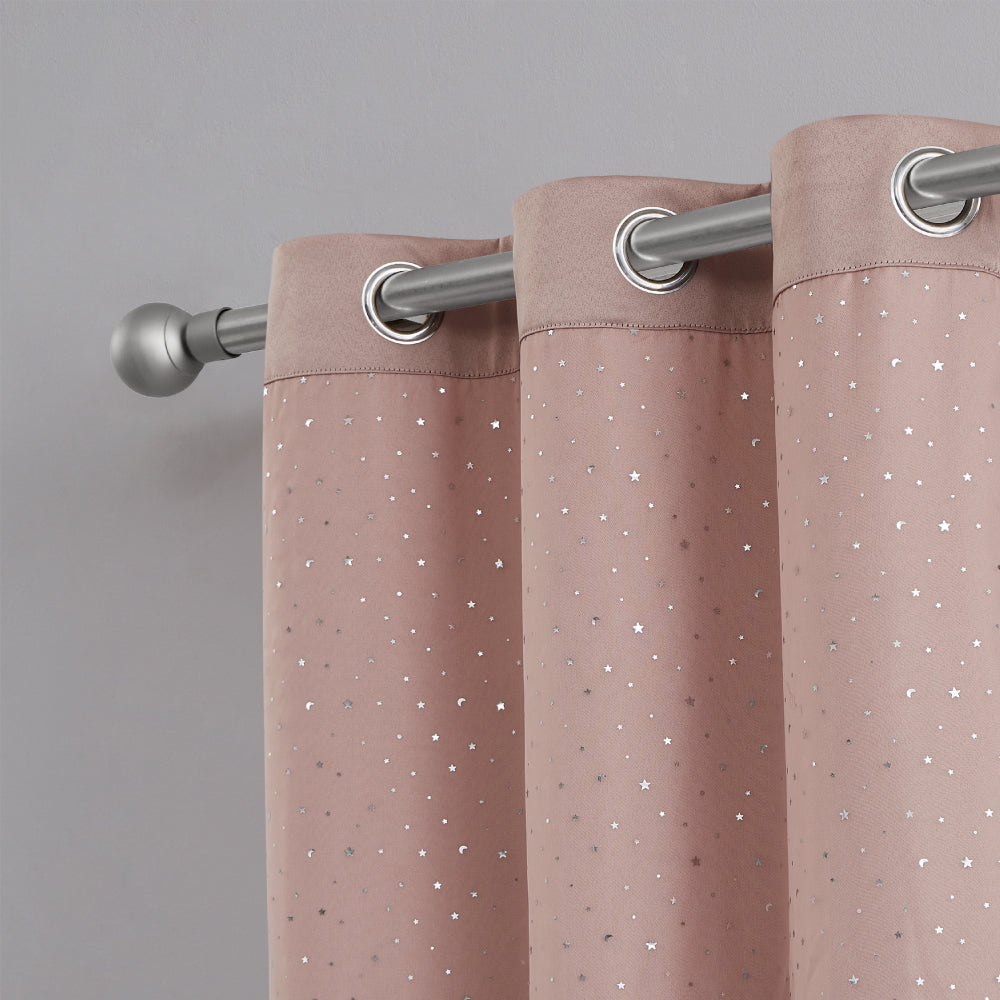 Glam Melody Embellished Double Layer Curtains