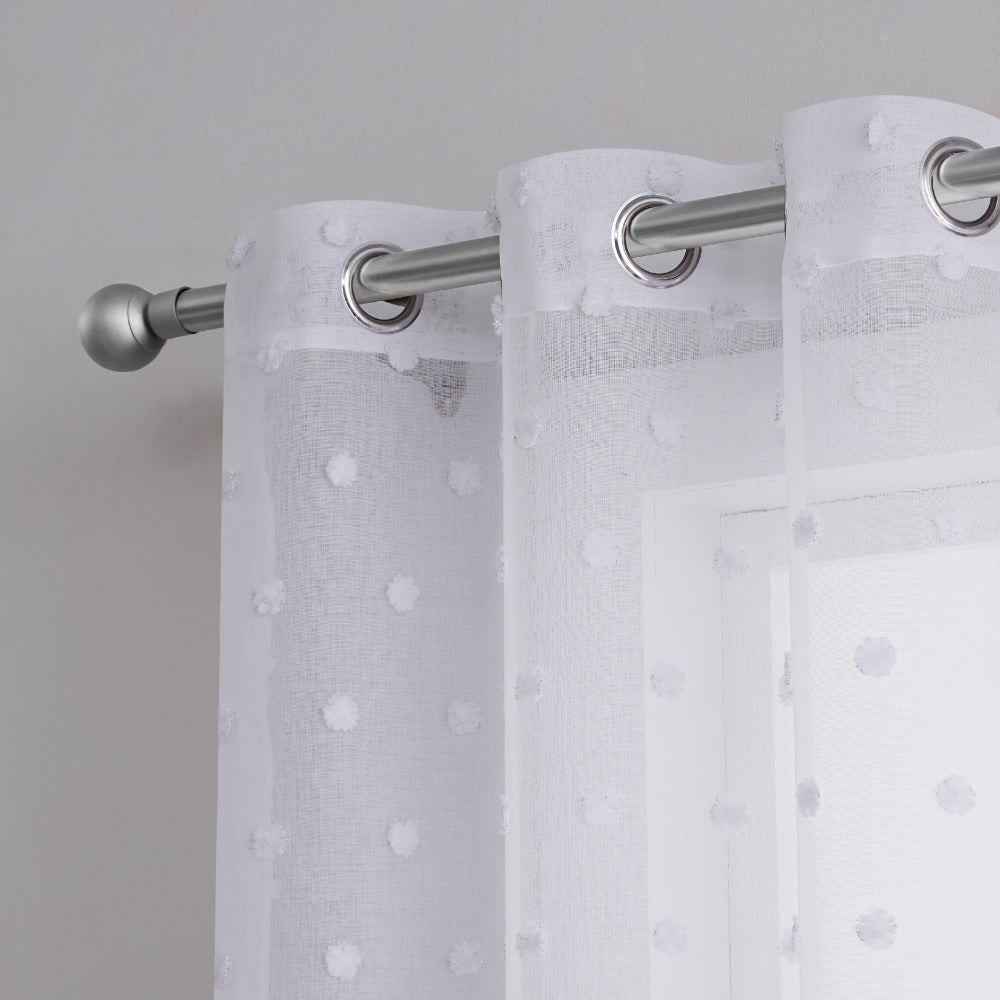 Glam Evelyn Polka Dot Sheer Curtains