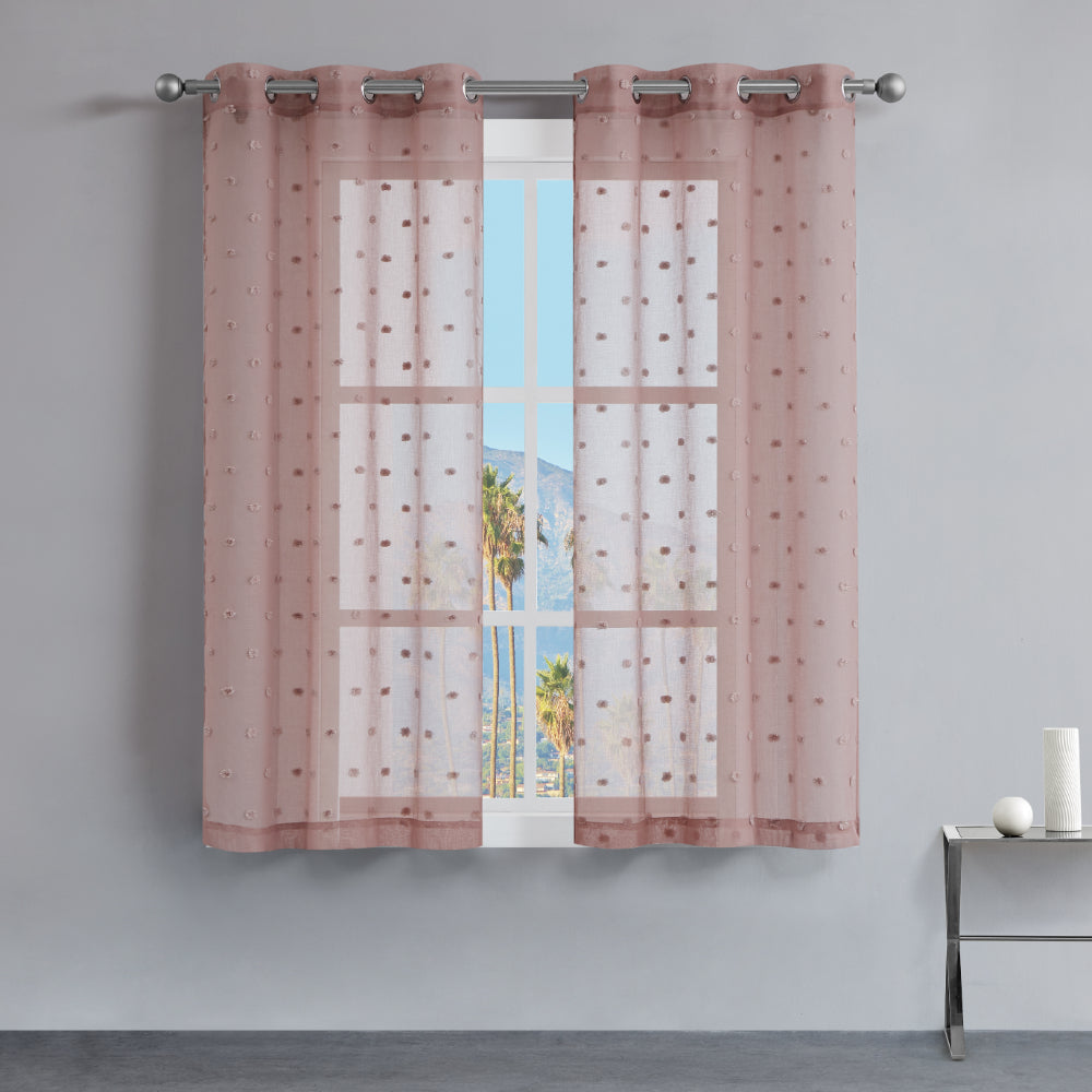 Glam Evelyn Polka Dot Sheer Curtains
