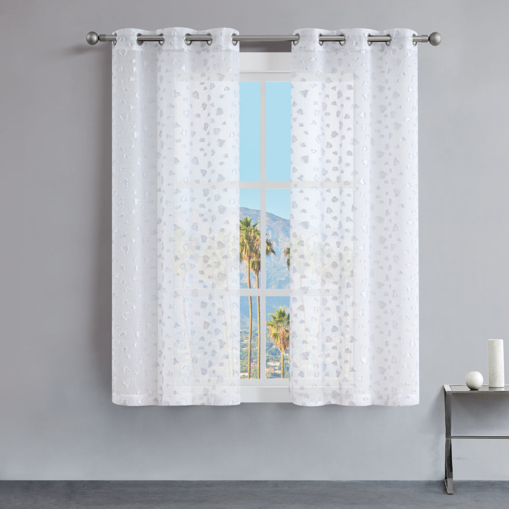 Glam Ethel Embellished Sheer Curtains