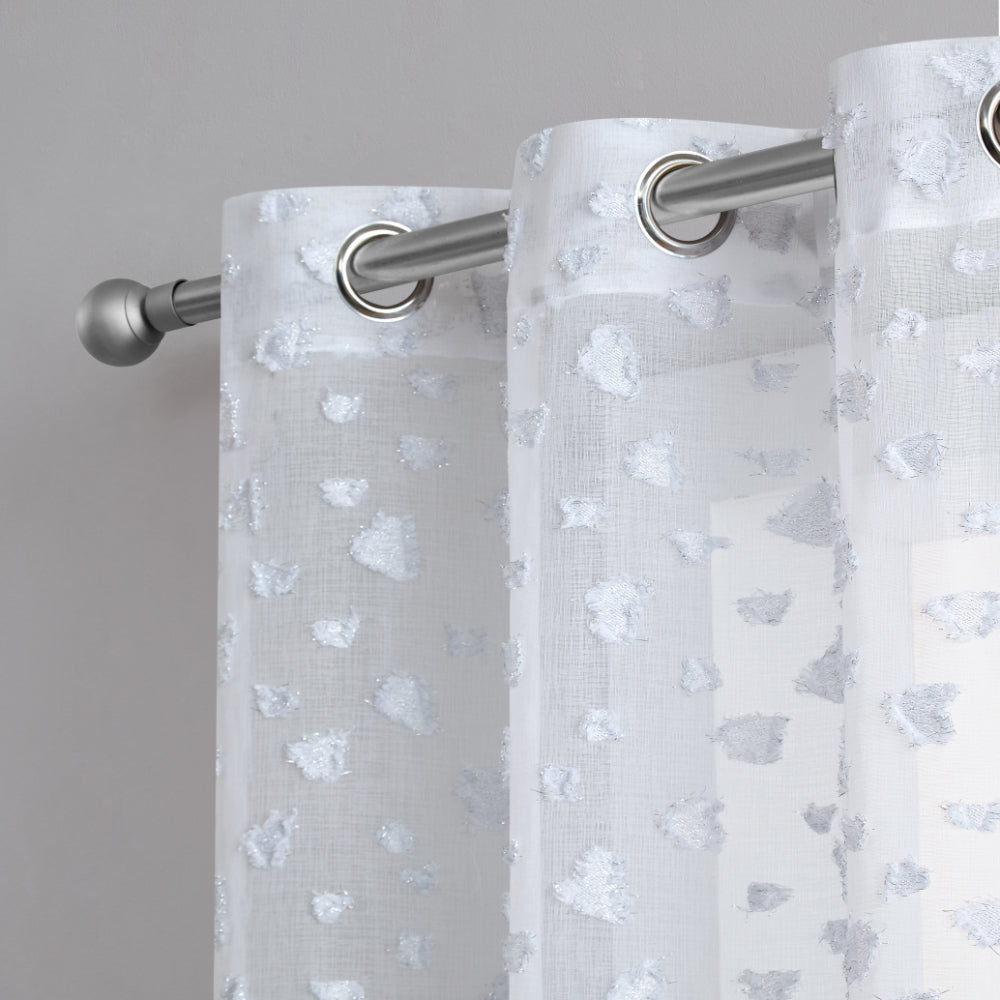 Glam Ethel Embellished Sheer Curtains
