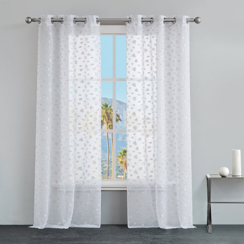 Glam Ethel Embellished Sheer Curtains