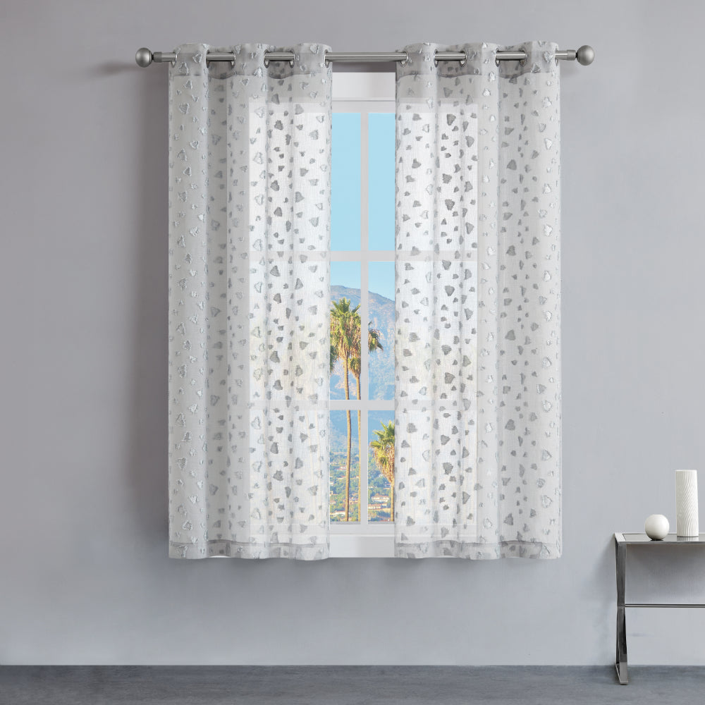 Glam Ethel Embellished Sheer Curtains