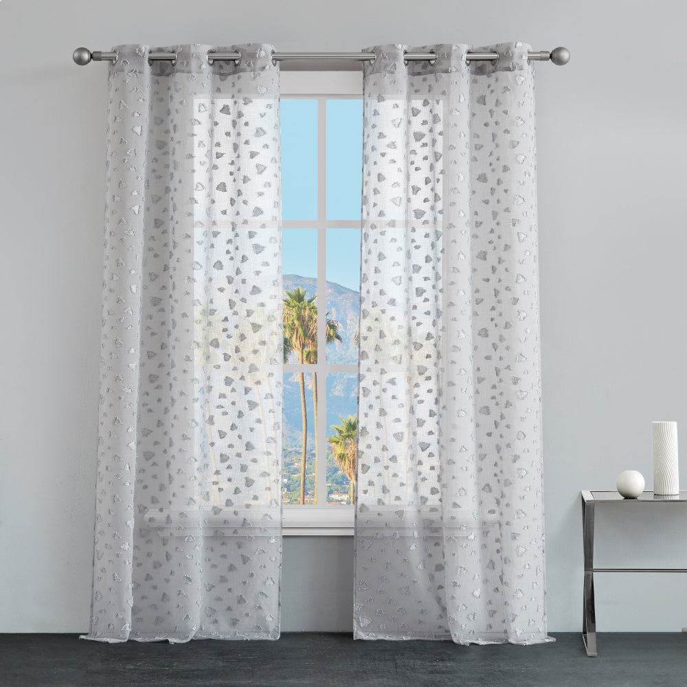 Glam Ethel Embellished Sheer Curtains