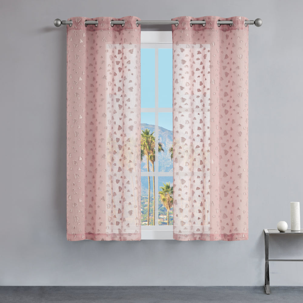 Glam Ethel Embellished Sheer Curtains