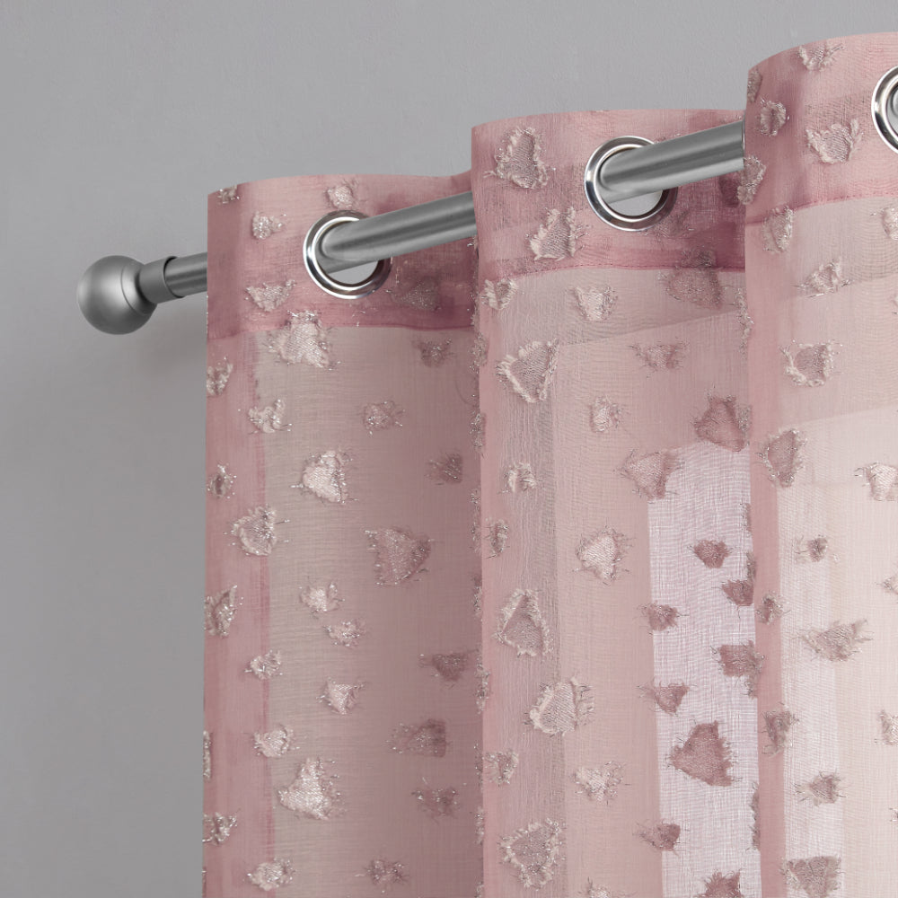 Glam Ethel Embellished Sheer Curtains