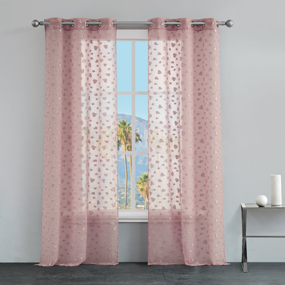 Glam Ethel Embellished Sheer Curtains