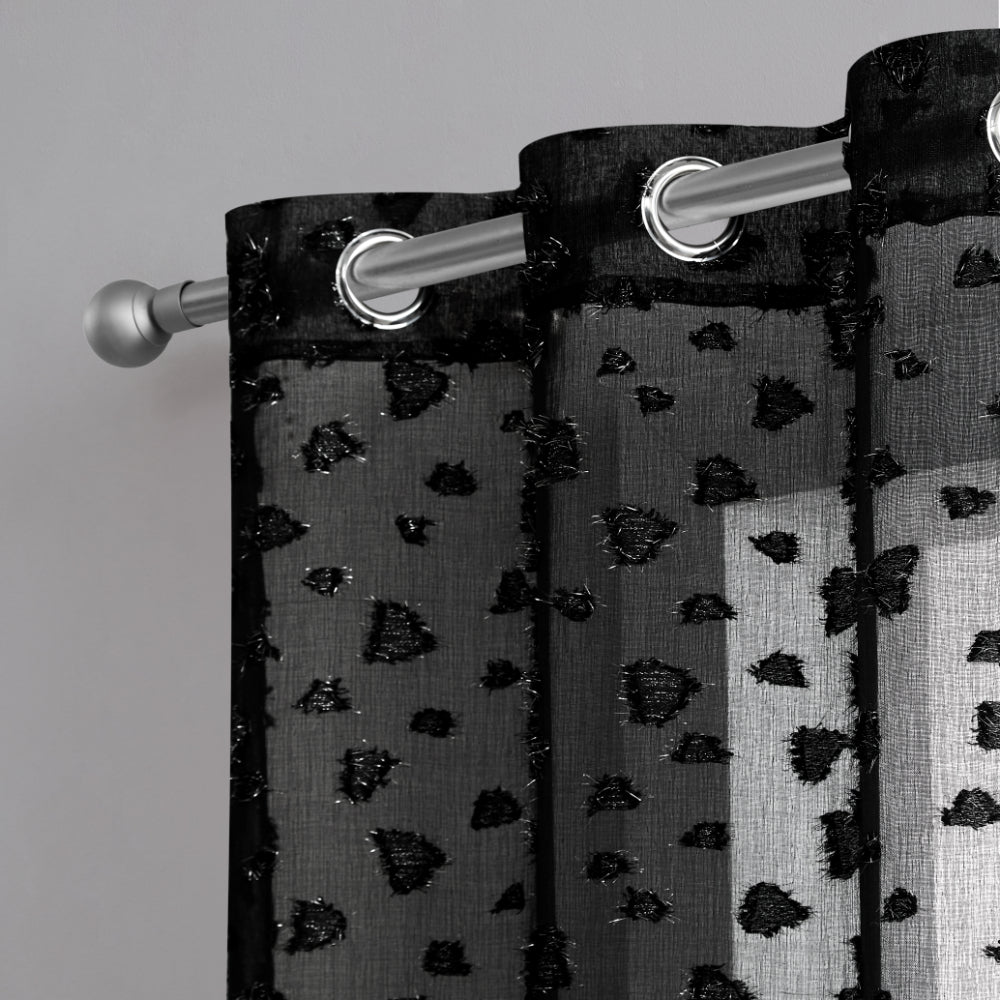 Glam Ethel Embellished Sheer Curtains