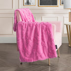 Glam 3D Faux Fur Throw Blanket