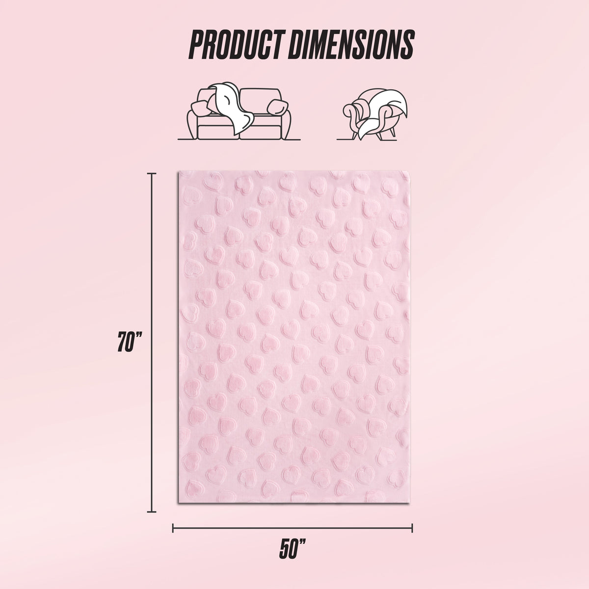 Glam 3D Faux Fur Throw Blanket