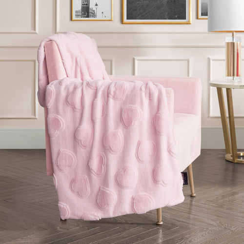 Glam 3D Faux Fur Throw Blanket