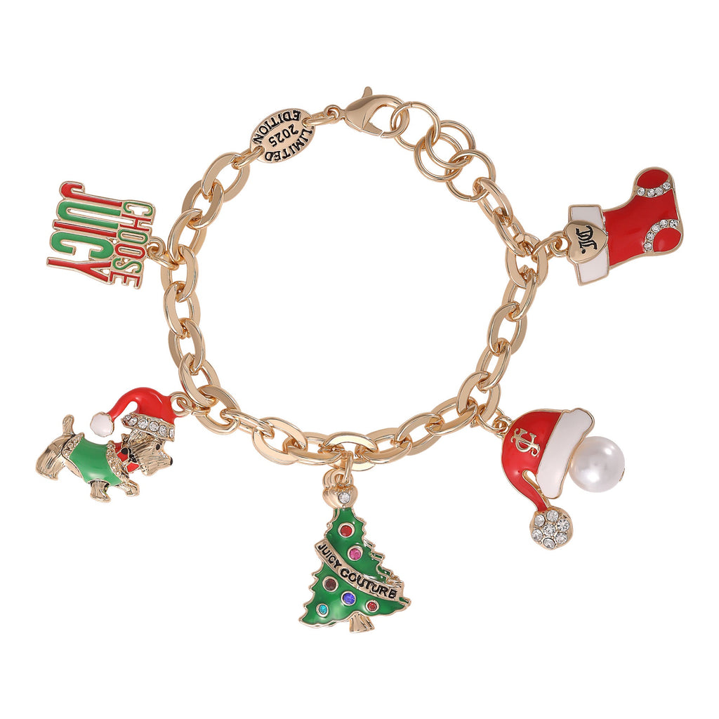 Glam Holiday Charm Bracelet