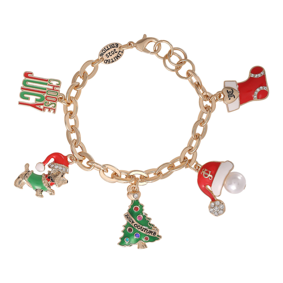 Glam Holiday Charm Bracelet
