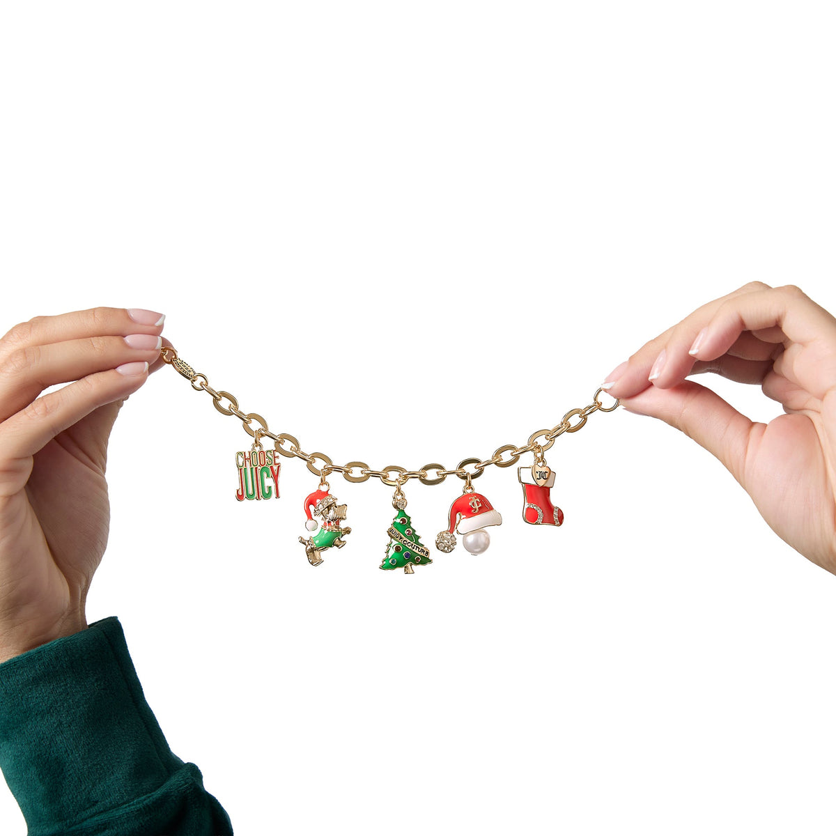 Glam Holiday Charm Bracelet