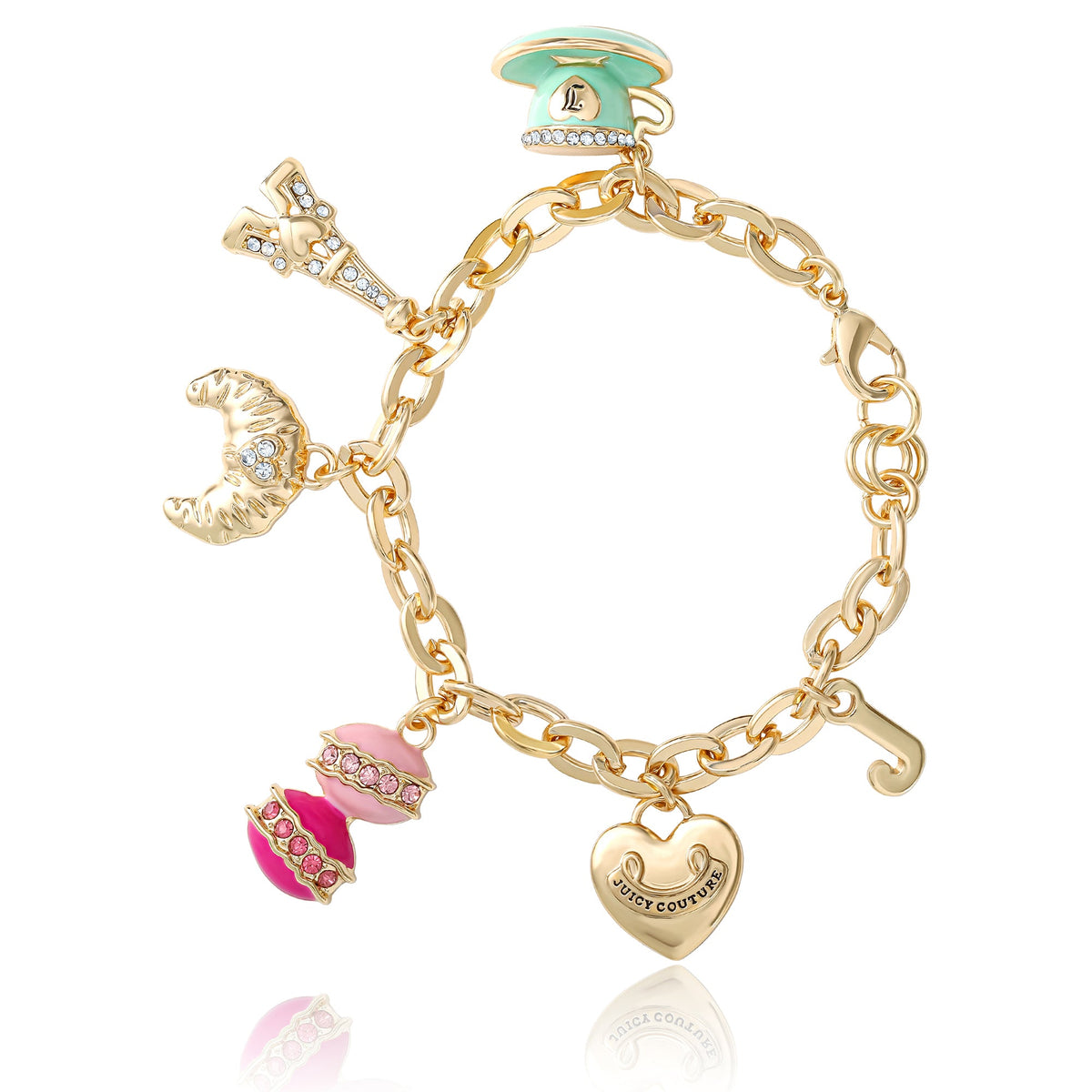 Glam Paris Travel Charm Bracelet