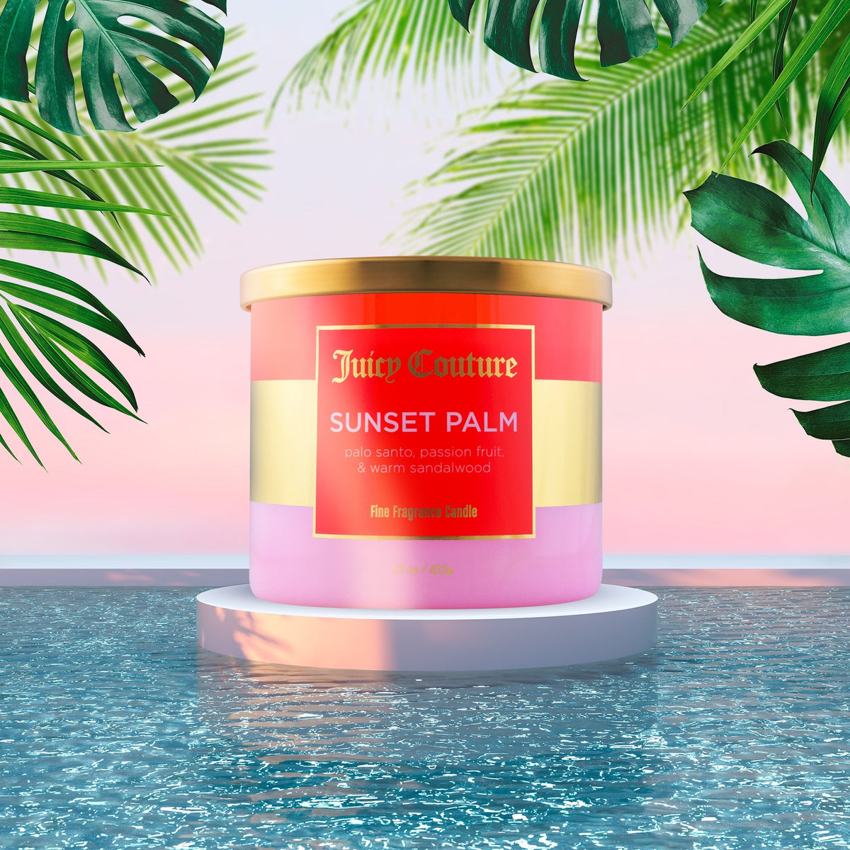 Glam Sunset Palm Candle