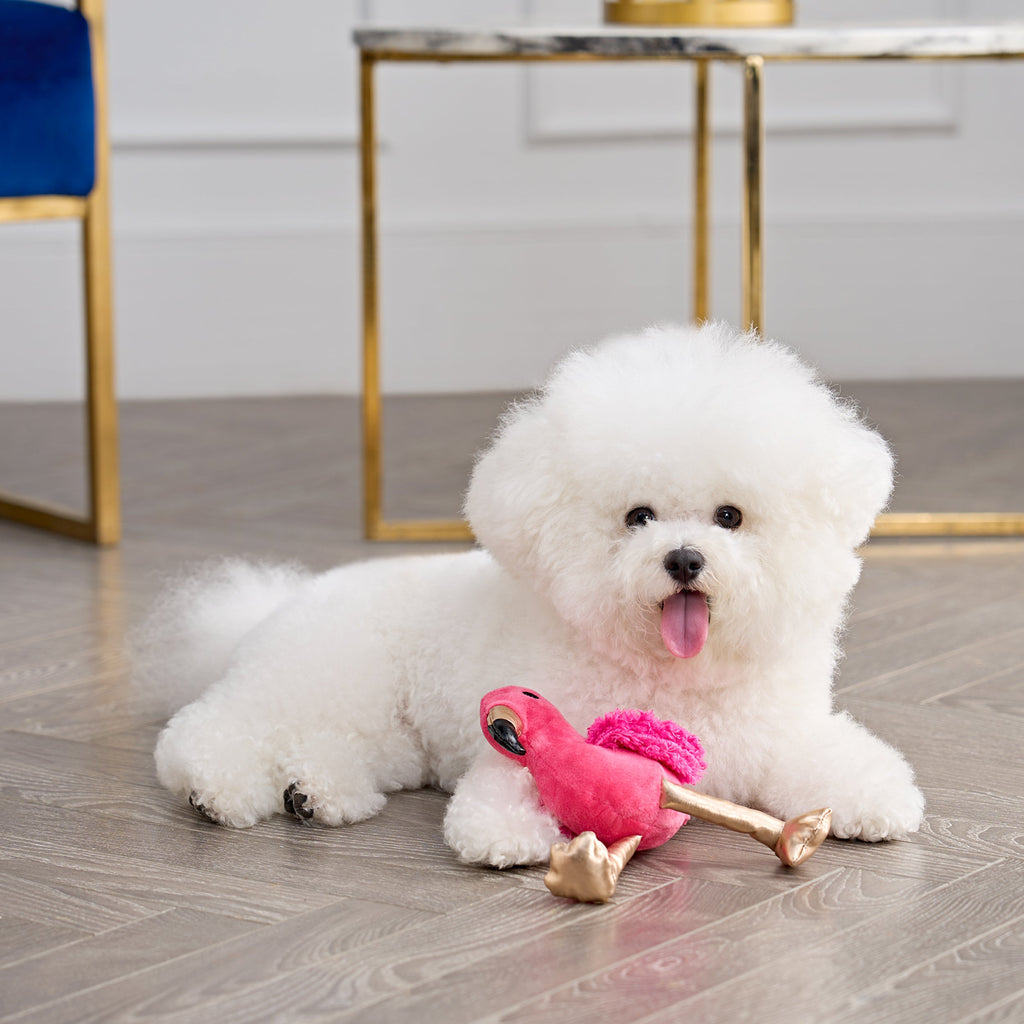 Glam Fun Flamingo Squeaky Pet Toy