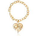 Glam Heart Bow Drop Bracelet