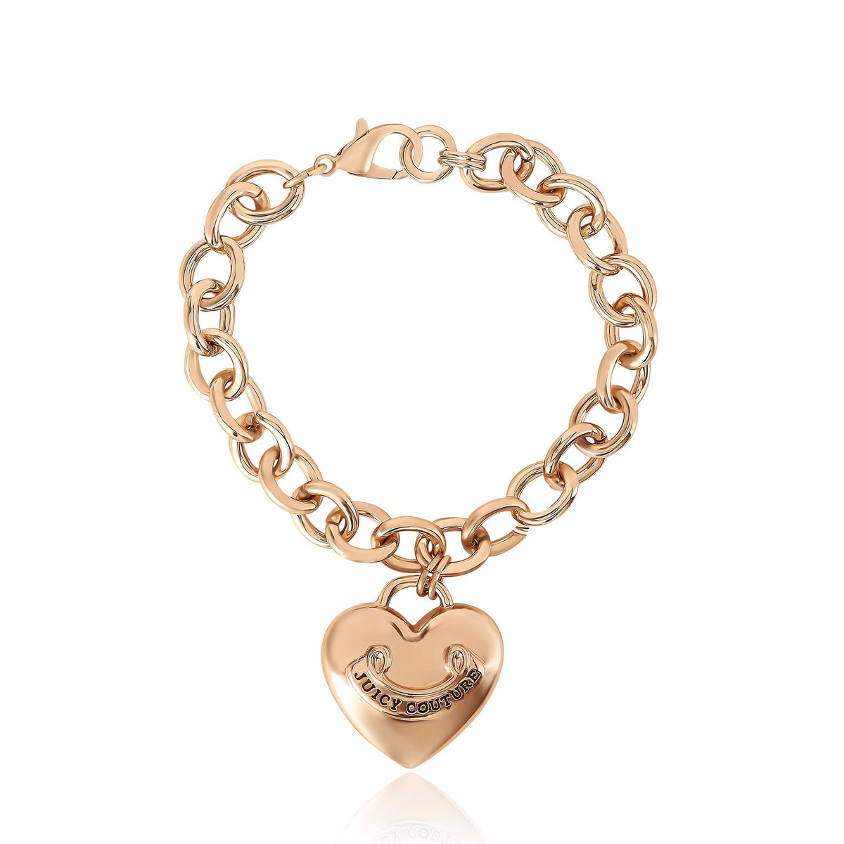 Glam Heart Charm Chain Bracelet