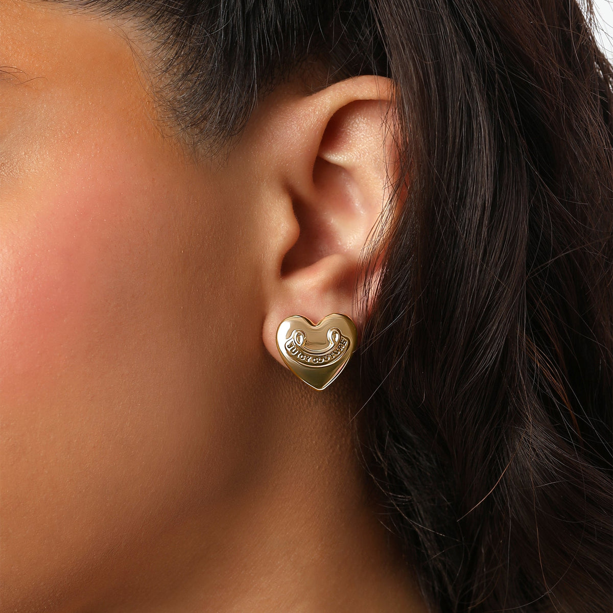 Glam Heart Stud Earrings