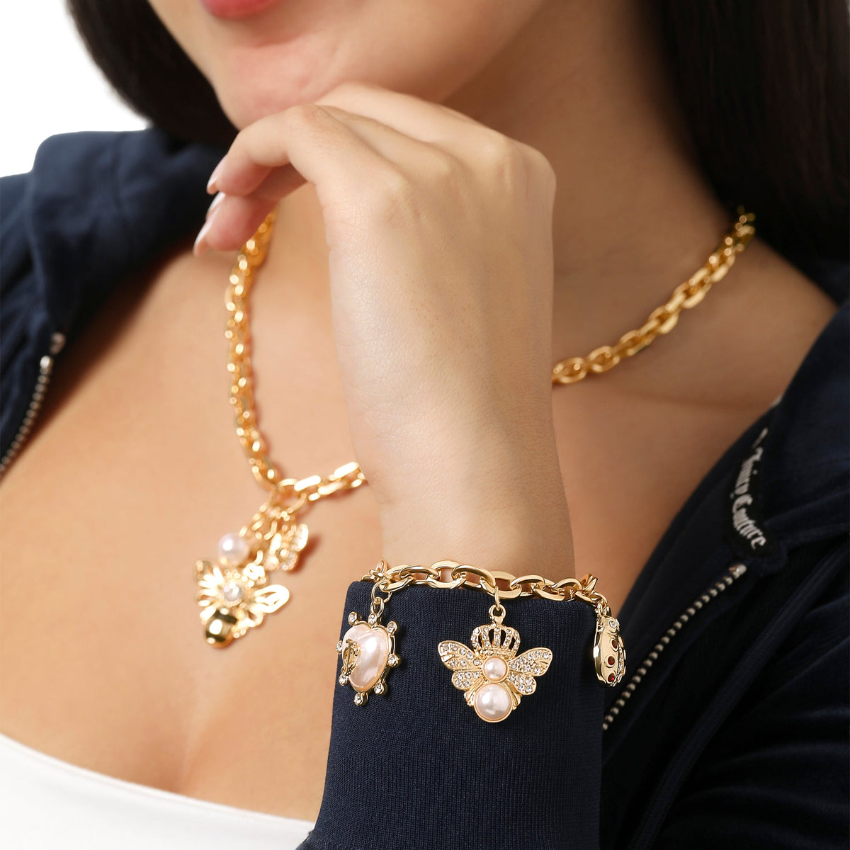 Glam Pearl & Icon Charm Bracelet