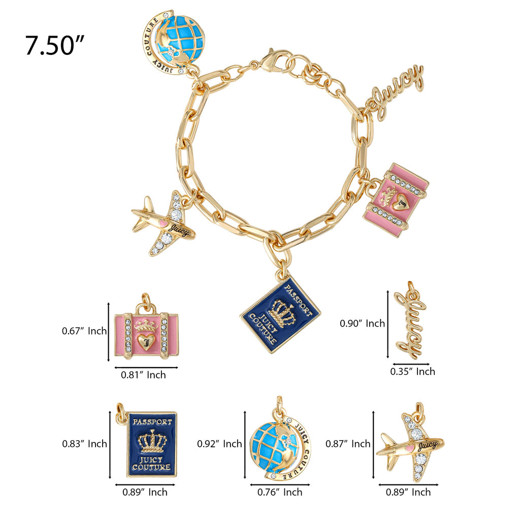 Glam Travel Icons Charm Bracelet