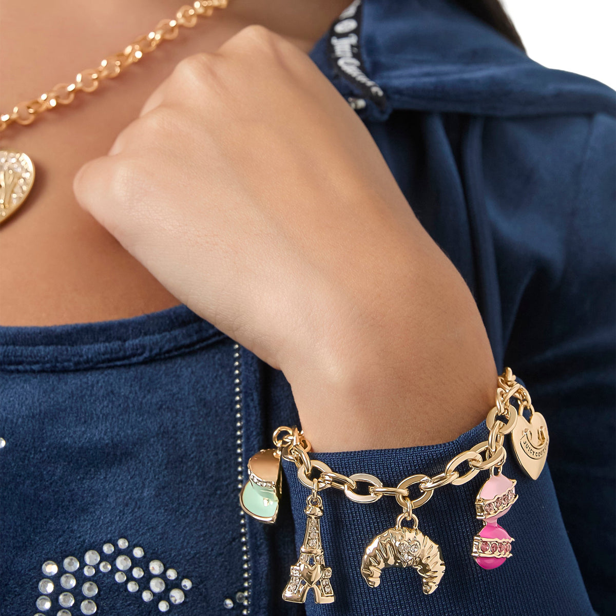 Glam Paris Travel Charm Bracelet