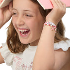 Glam Kids Crown Charm 3 Piece Stretch Beaded Bracelet Set