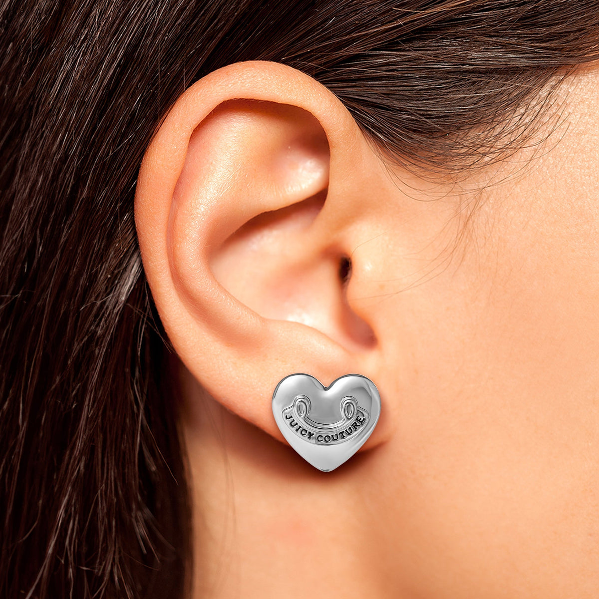 Glam Heart Stud Earrings