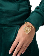 Glam Heart Bow Drop Bracelet