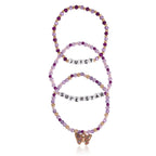 Glam Kids Choose Juicy Superstar 3 Piece Stretch Beaded Bracelet Set