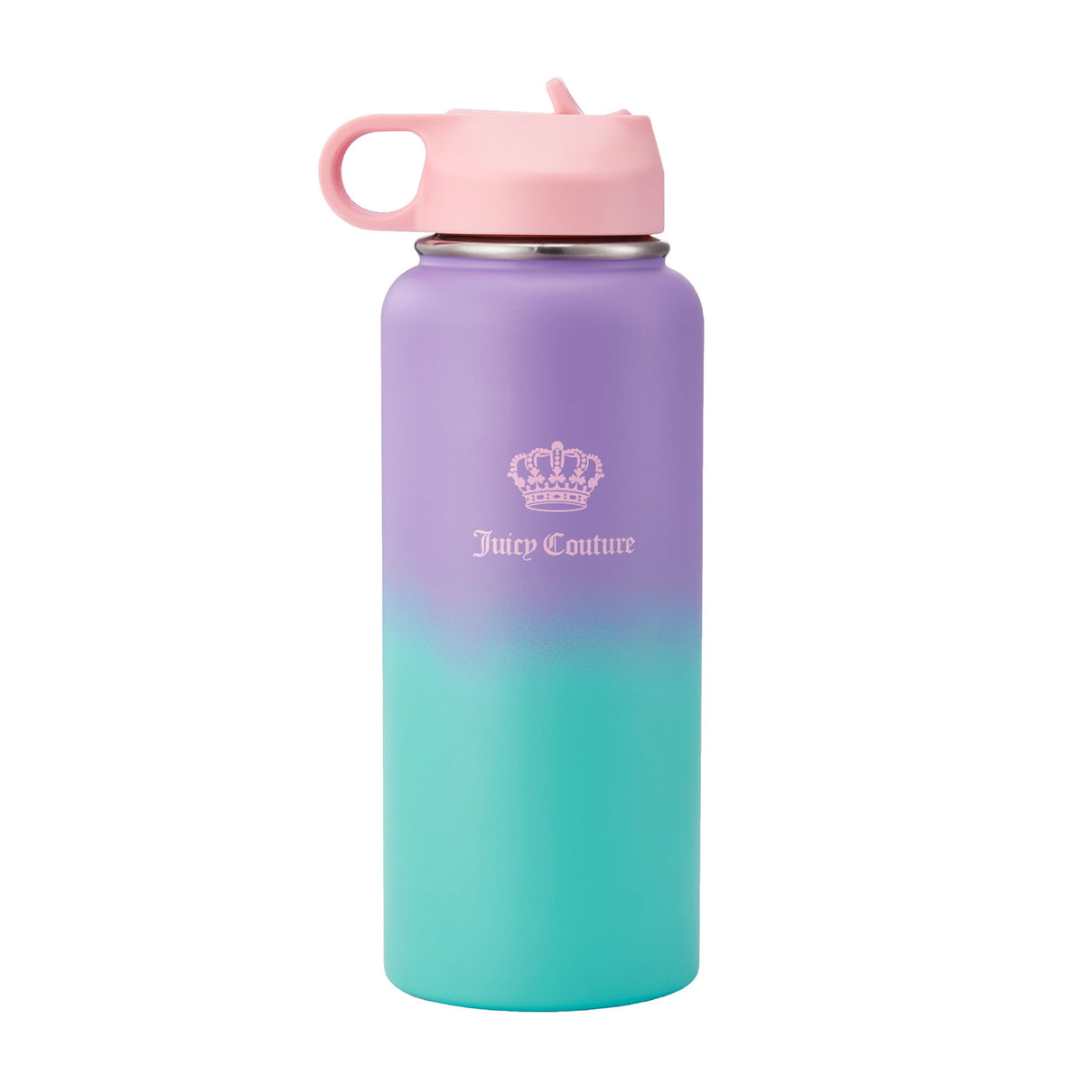 Glam Go Girl Stainless Steel Water Bottle with Pop-up Straw